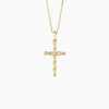 Interwoven Knot Cross Pendant Necklace