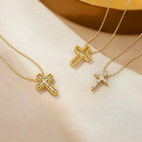 Versatile Ichthys Cross Pendant Necklace