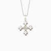 Clover Cross Charm Pendant Necklace
