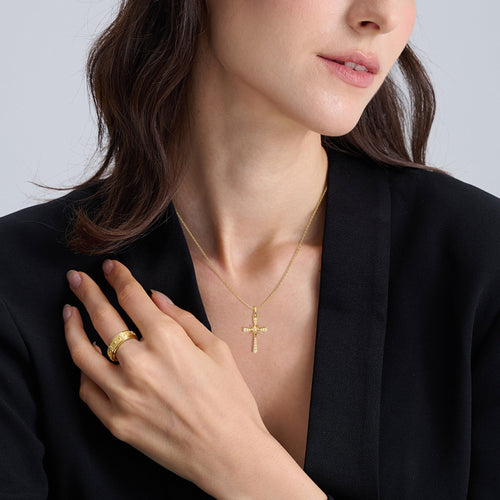 Guiding Star Cross Pendant Necklace vanimy