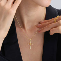 Guiding Star Cross Pendant Necklace vanimy