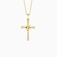 Guiding Star Cross Pendant Necklace vanimy