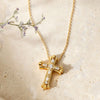 Versatile Cross Duo Set Pendant Necklace