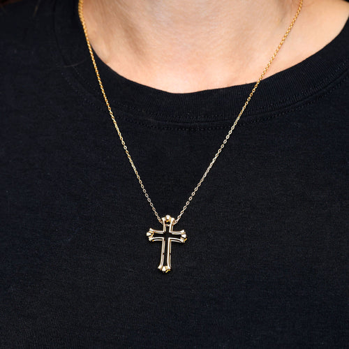Versatile Cross Duo Set Pendant Necklace