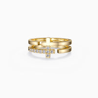 Tiered Cross Ring vanimy