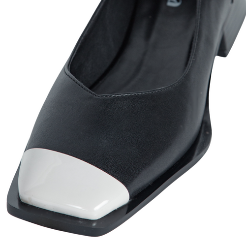 Penelope Mary Jane Flats Black Vaila Shoes