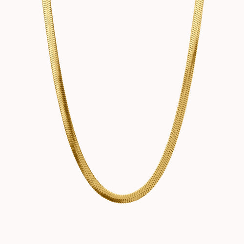 Viv Herringbone Chain Necklace Caris Jewelry