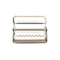 2" Nickel Plated Tongueless Hinge Web Strap Buckle RatchetStrap.Com