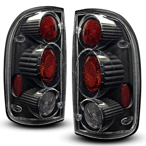 Winjet 2001-2004 Toyota Tacoma Altezza Tail Light - Black/Clear OffRoadUSA.com