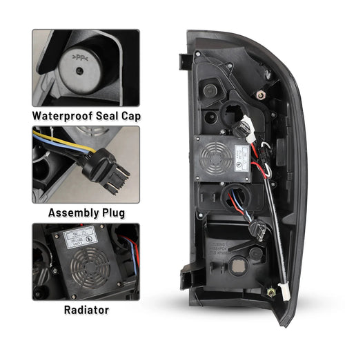 Winjet Toyota Tacoma 2016-23 LED Tail Light - Black / Smoke OffRoadUSA.com