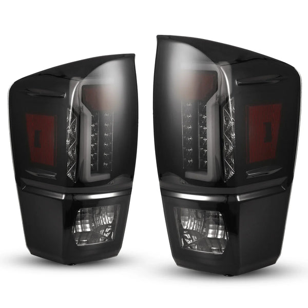 Winjet Toyota Tacoma 2016-23 LED Tail Light - Black / Smoke OffRoadUSA.com