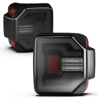 Winjet 2018-2025 Jeep Wrangler JL & JLU LED Sequential Taillights - Black/Smoke OffRoadUSA.com