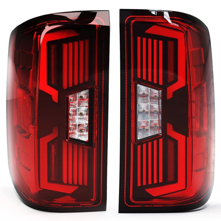 Winjet 2014-2018 Chevy Silverado 1500/2015-2019 Chevy Silverado 2500HD 3500HD LED Sequential Tail light