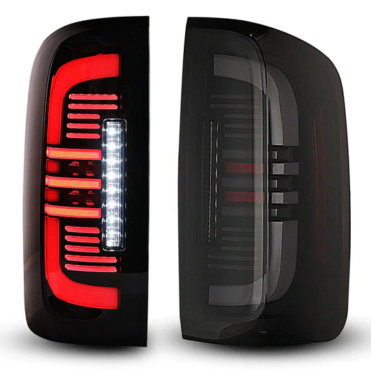 Winjet 2015-2022 Chevy Colorado LED Sequential Tail Lights - Matte Black/Smoke