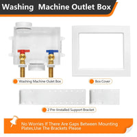 1/2" Sweat Inlet, Washing Machine Outlet Box Plumbingsell
