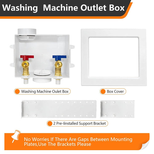 1/2" CPVC PPE Intet, Washing Machine Outlet Box Plumbingsell