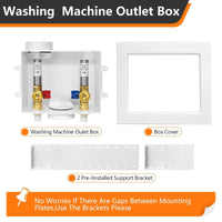 1/2" CPVC PPE Intet, Washing Machine Outlet Box, with Stainless Steel Arrestor Plumbingsell