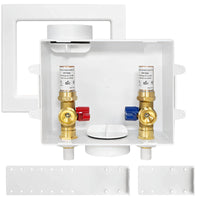 1/2" CPVC PPE Intet, Washing Machine Outlet Box, with Copper Arrestor Plumbingsell