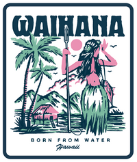 Hula Diver Sticker WAIHANA