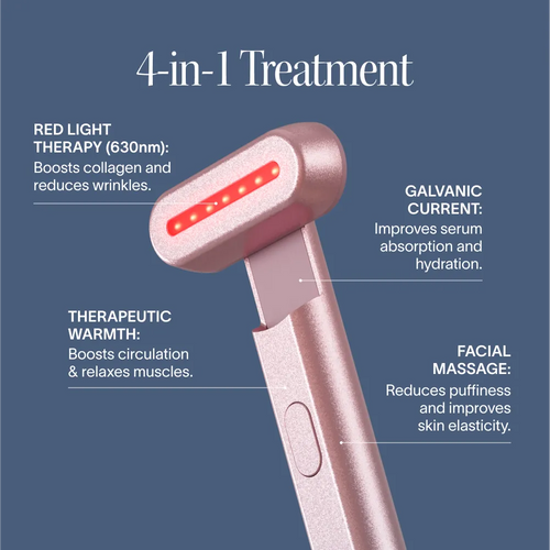 4-in-1 Red Light Therapy Wand & Activating Serum Kit Solawave
