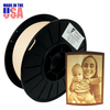 Warm Lithophane White AF 1.75mm PLA Filament - created by Lithophane Maker!