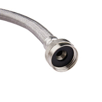 Steam Dryer Installation Kit, Stainless Steel Hose, 6ft Hose with 3/4" FHT 90 Degree Elbow