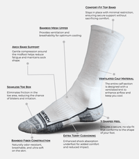 Bamboo Performance Crew Socks Bamtech