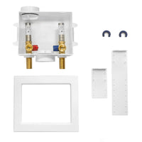 1/2" Push Fit Inlet, Washing Machine Outlet Box, with Stainless Water Hammer Arrestor Plumbingsell