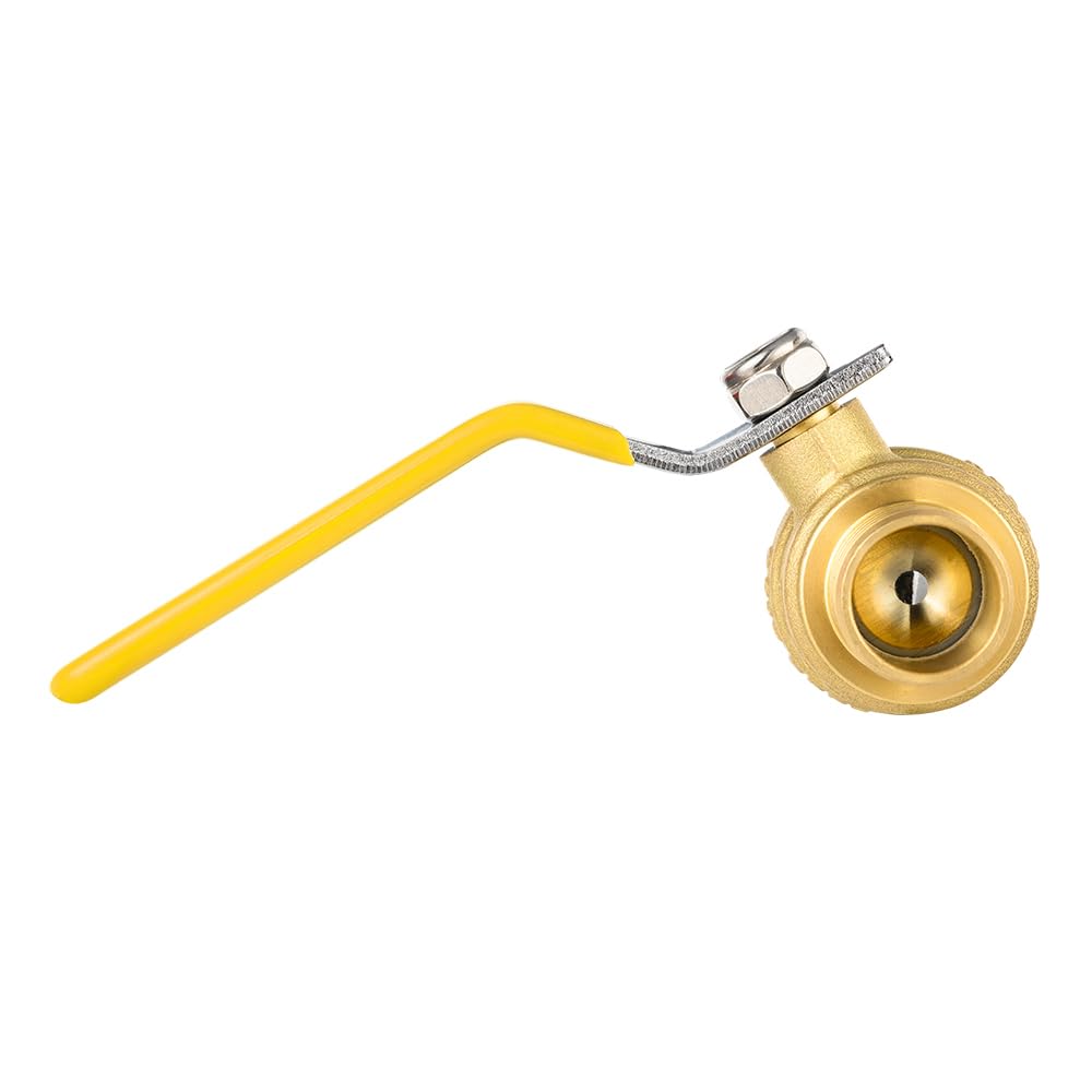 3/4" PEX Crimp Ball Valve, Yellow (Lead Free)