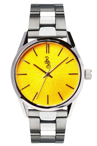 Yellow Sunburst Watch The Beyond Boring Watch Company