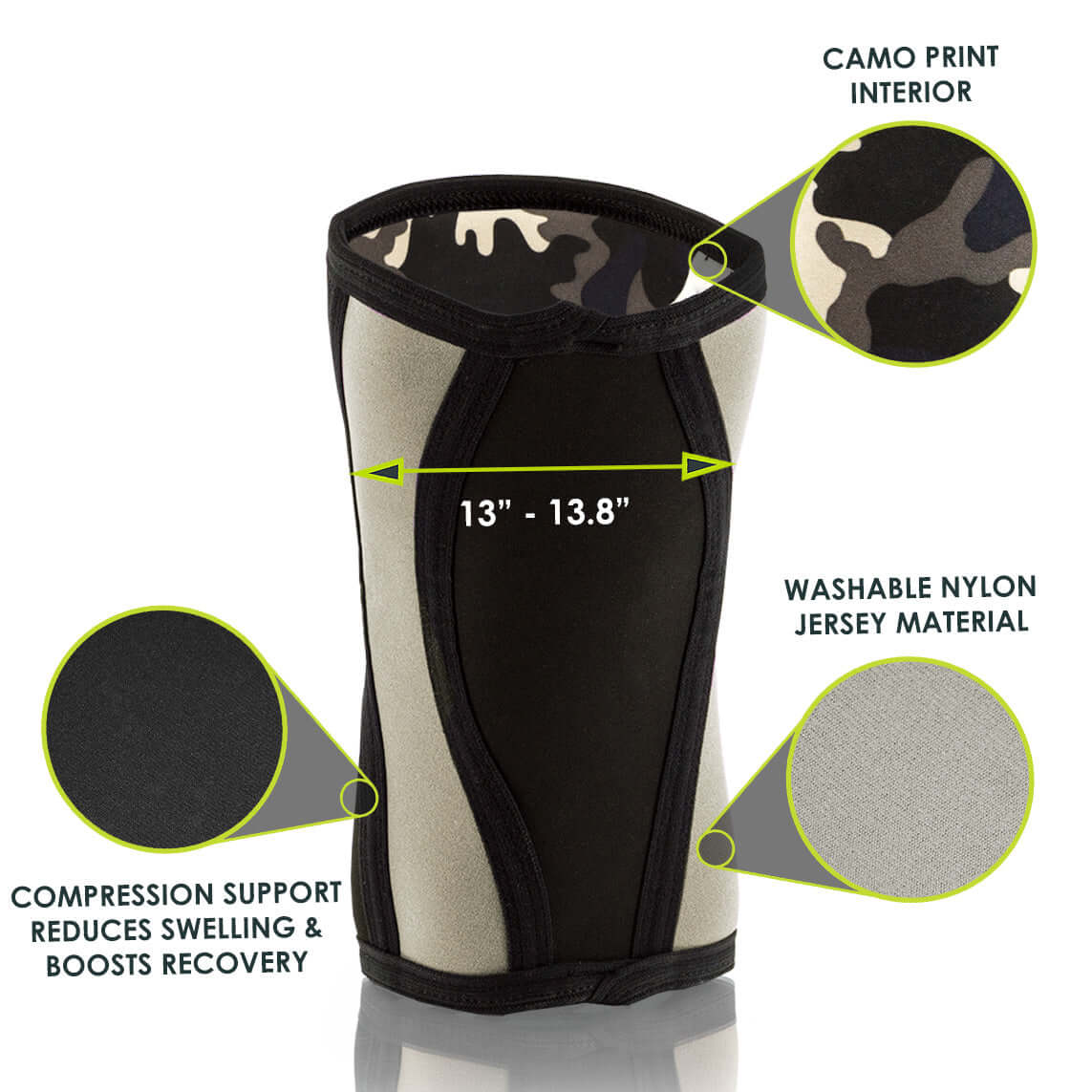 ProsourceFit Knee Sleeve Grey