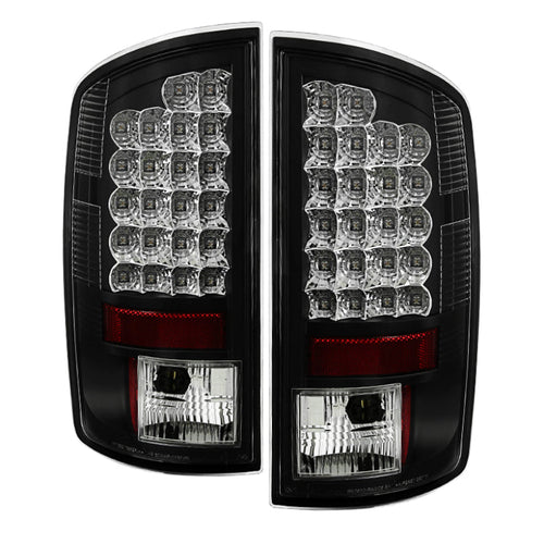 Spyder Dodge Ram 07-08 1500/Ram 07-09 2500/3500 LED Tail Lights Black ALT-YD-DRAM06-LED-BK OffRoadUSA.com