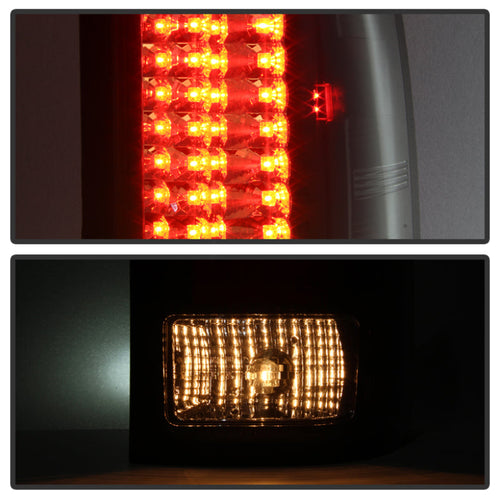 Spyder GMC Sierra 07-13 (Not 3500 Dually 4 Rear Wheels)LED Tail Lights Blk Smke ALT-YD-GS07-LED-BSM OffRoadUSA.com