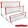 PowerNet Portable 10x3 Ft Net for Tennis Badminton Volleyball Pickellball (1050) Jupiter Gear
