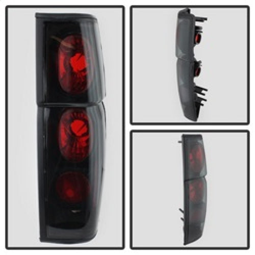 Spyder Nissan Hardbody 86-97 Euro Style Tail Lights Black Smoke ALT-YD-NH86-BSM OffRoadUSA.com