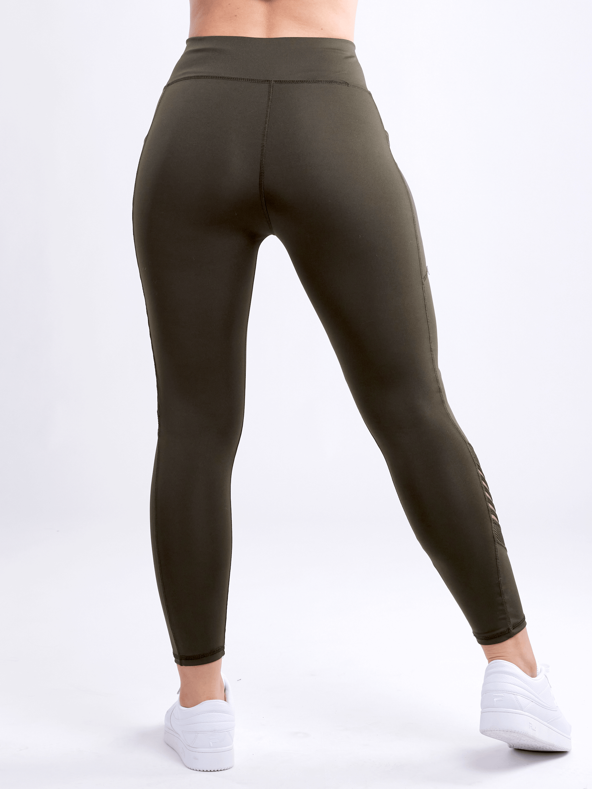 JupiterGear High-Waisted Pilates Leggings with Side Pockets & Mesh Panels Jupiter Gear