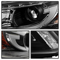 Spyder Honda Accord 2013-2015 4DR Projector Headlights Light Bar DRL Black PRO-YD-HA13-LBDRL-BK OffRoadUSA.com
