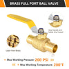 3/4" PEX Crimp Ball Valve, Yellow (Lead Free) Plumbingsell