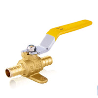 1/2" PEX Crimp Drop Ear Ball Valve, Yellow (Lead Free) Plumbingsell