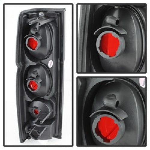 Spyder Nissan Hardbody 86-97 Euro Style Tail Lights Black Smoke ALT-YD-NH86-BSM OffRoadUSA.com