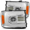 AlphaRex 07-13 GMC Sierra PRO-Series Halogen Projector Headlights Chrome OffRoadUSA.com