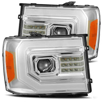 AlphaRex 07-13 GMC Sierra PRO-Series Halogen Projector Headlights Chrome OffRoadUSA.com