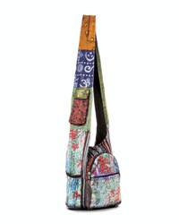 Kathmandu Collection Vintage Patchwork Hobo Bag with Water Bottle Pockets Jupiter Gear