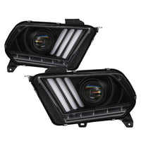 Spyder Ford Mustang 10-13 Projector Headlights - HID Model Only - Black PRO-YD-FM2010V2-HID-BK OffRoadUSA.com