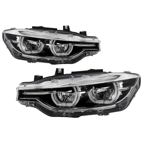 Spyder BMW F30 3 Series 4Dr LED Projector Headlights Chrome PRO-JH-BF3012H-4D-LED-C OffRoadUSA.com