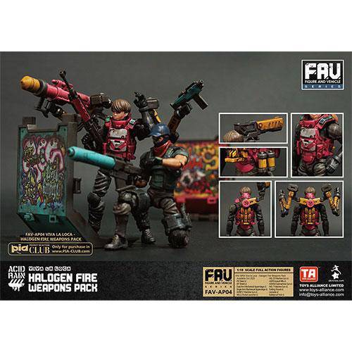 ToyShnip Acid Rain AV-AP04 Halogen Fire Weapon Set 1/18 Scale Action Figure