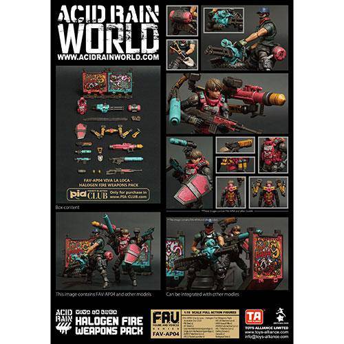 ToyShnip Acid Rain AV-AP04 Halogen Fire Weapon Set 1/18 Scale Action Figure