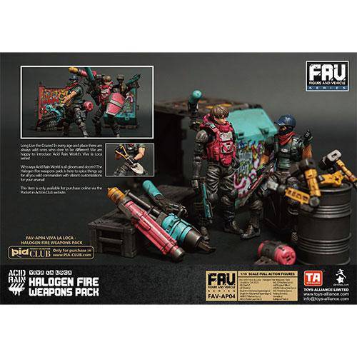 ToyShnip Acid Rain AV-AP04 Halogen Fire Weapon Set 1/18 Scale Action Figure