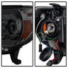 Spyder Toyota Tacoma 12-16 Projector Headlights Light Bar DRL Smoke PRO-YD-TT12-LBDRL-SM OffRoadUSA.com