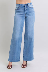 Judy Blue Full Size Wide Leg Jeans with Pockets HTO Apparel